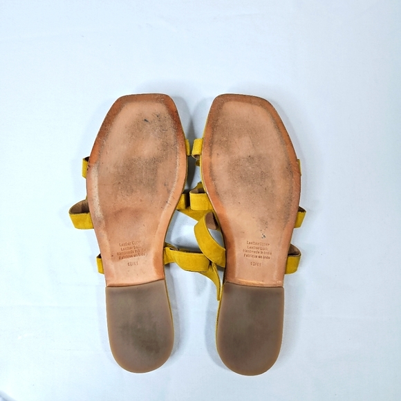 Jeffrey Campbell Yellow Bow Flat Sandals Size 10 - Picture 3 of 7